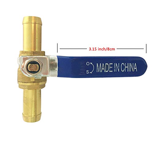 Yoebor Metalwork Brass 5/8" Barb Valve for Heater Hose Shut off, High Temperature Resistance, 1 Pc - Image 3