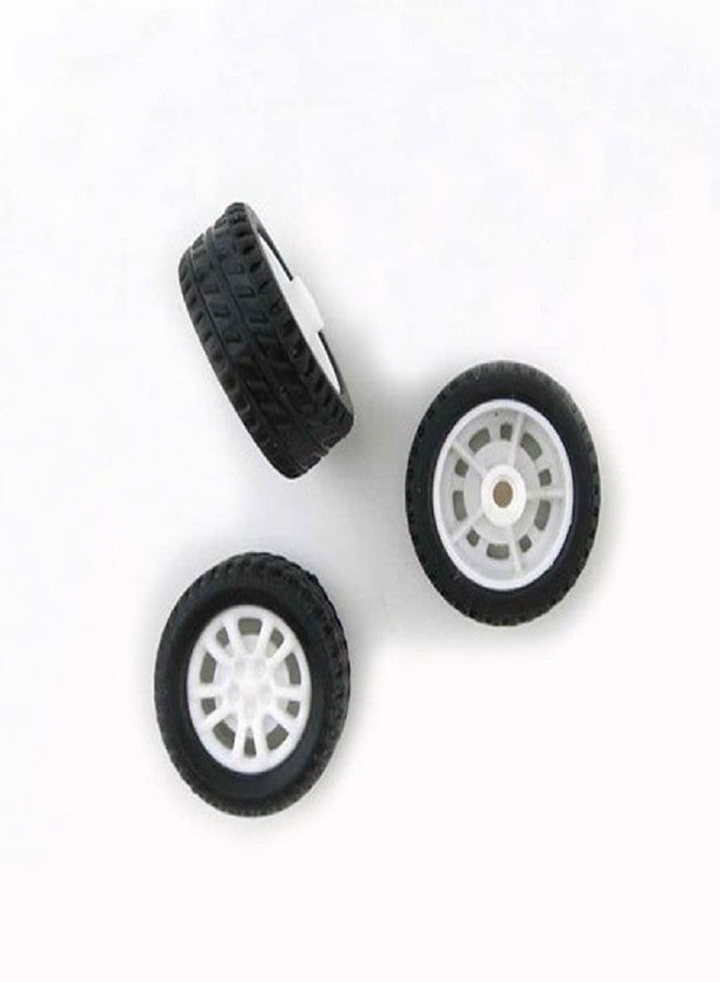 Alextend 10pcs Toy Car Wheels 20mm Rubber Tire for 2mm Shaft DIY Model Accessories - Image 4