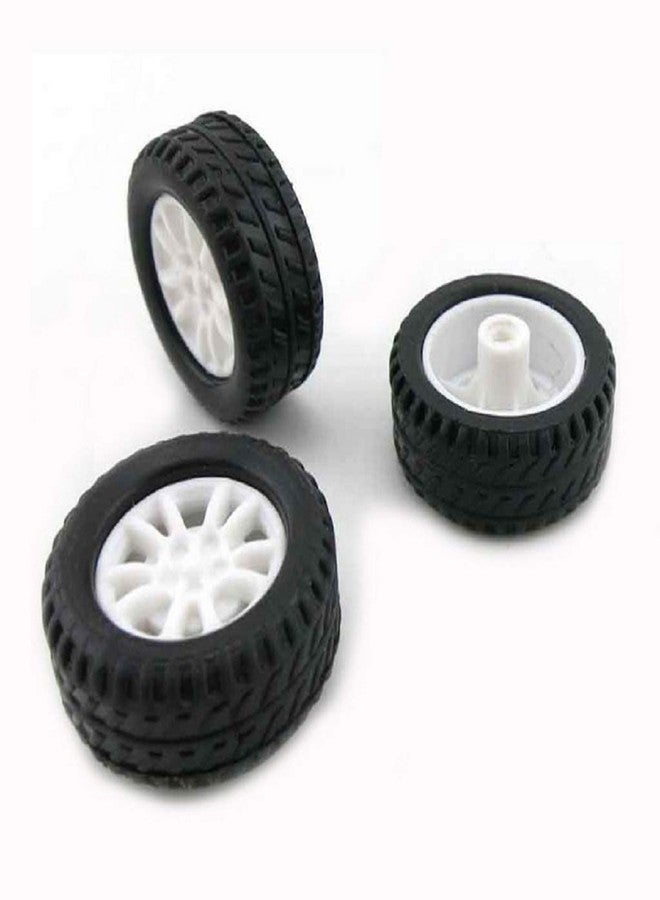 Alextend 10pcs Toy Car Wheels 20mm Rubber Tire for 2mm Shaft DIY Model Accessories - Image 3