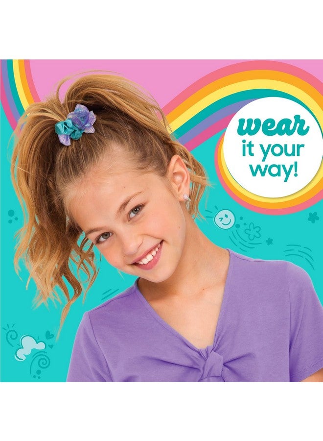 جاست ماي ستايل صانع ربطات الشعر بنفسك من مجموعة Horizon Group USA، صممي ربطات الشعر الساتان الملونة الخاصة بك، أداة سهلة الاستخدام وأحجار كريمة متضمنة - Image 4