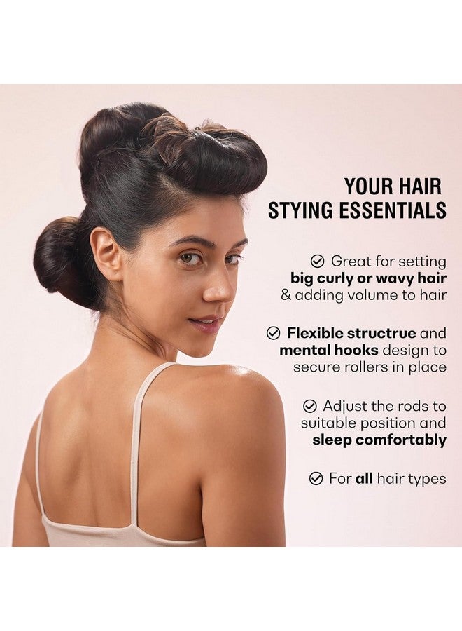 AERROW QUICK Arrow quick 3Pcs Heatless Hair Curler Rollers | Flexible Heatless Curls with Hook | Satin Rollers for Hair Styling | Overnight Heatless Hair Curler for Women | Heatless Blowout Curl Rods (Brown, Free Size) - Image 5