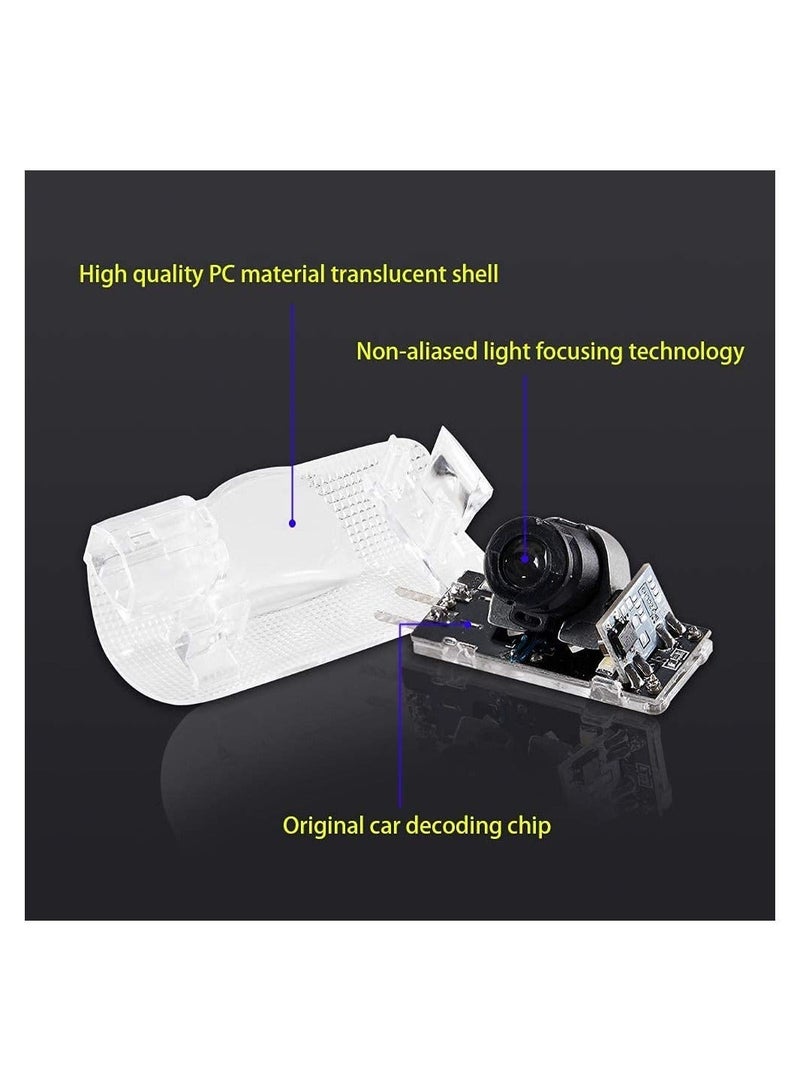 4 Pack LED Car Door Logo Light Projector for Lexus, Welcome Laser Lights Car Door Courtesy Lights 3D Logo Door Lights White LED Projector Lamps for RXESGXLSLXISGSRCUX Series Lexus Door Light - Image 4