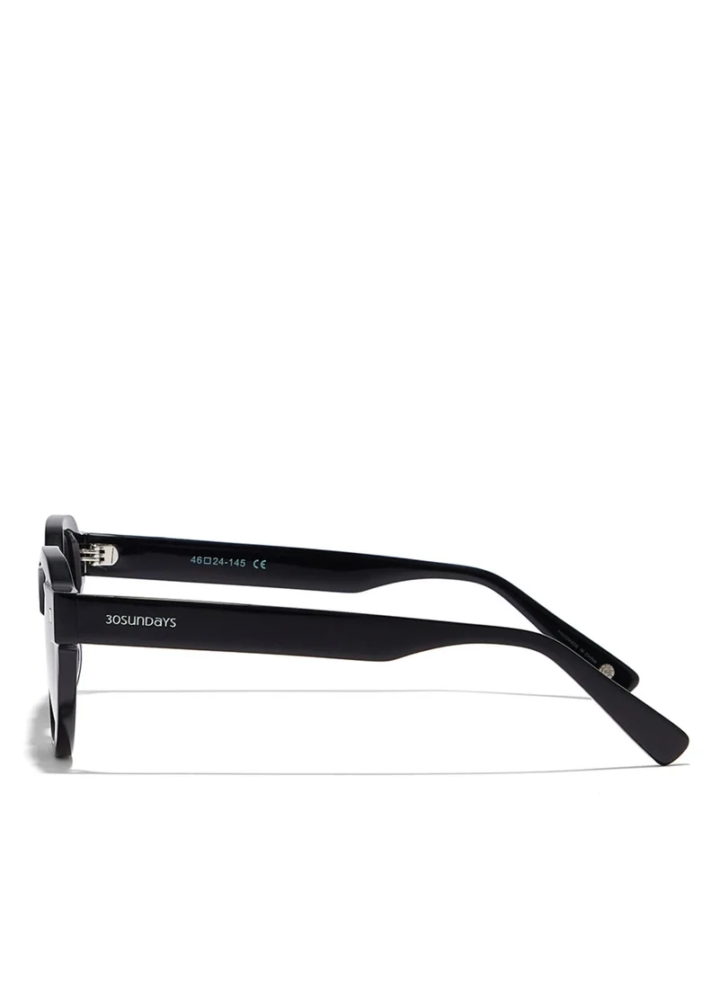 30Sundays 30Sundays Dune Men's Sunglasses, Black/Green