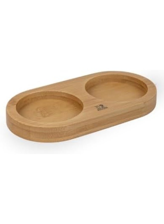 Peugeot Linea Bamboo Salt and Pepper Mill Tray - Natural - Image 1