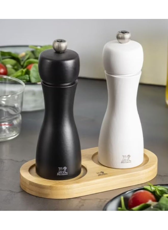 Peugeot Linea Bamboo Salt and Pepper Mill Tray - Natural - Image 4