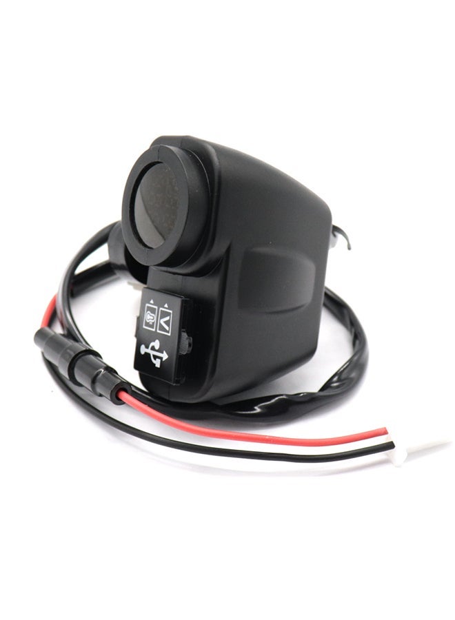 NIBEMINENT Multifunctional Dual USB Car Charger Yellow/Black - Image 3