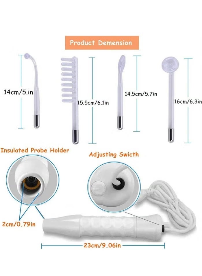 Facial Treatment Device White High Frequency Beauty Device 11.6 x 7.6 x 2.3 inches - Image 2