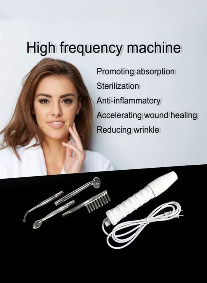 Facial Treatment Device White High Frequency Beauty Device 11.6 x 7.6 x 2.3 inches - Image 4