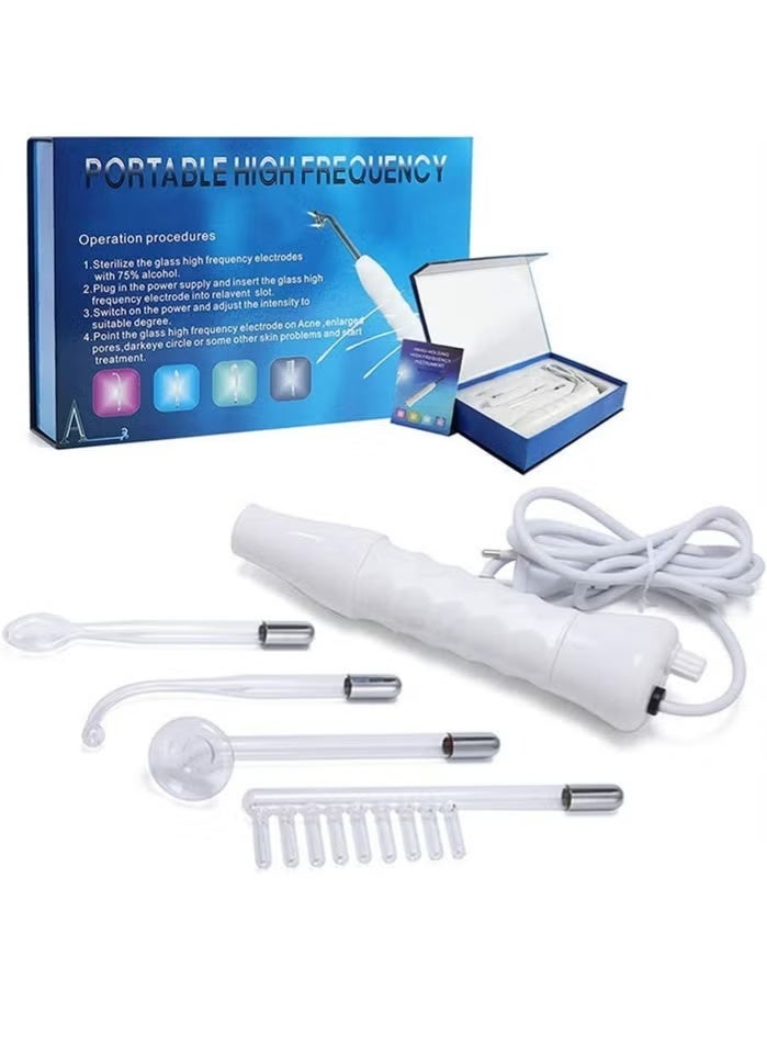 Facial Treatment Device White High Frequency Beauty Device 11.6 x 7.6 x 2.3 inches - Image 1