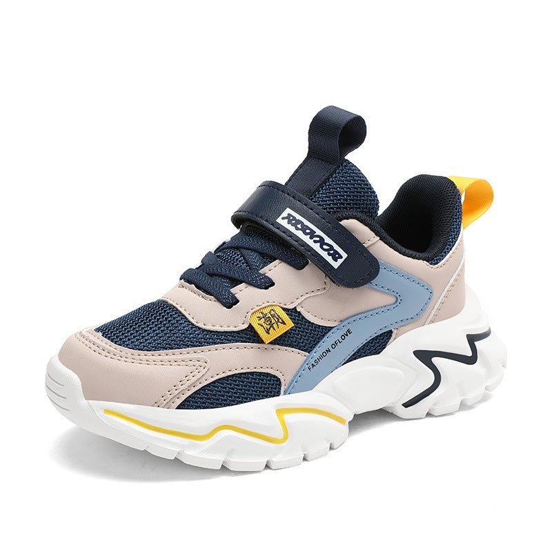Mesh Sneakers Lightweight Flexible Sole Walking Shoes For Kids Indoor And Outdoor Activities - Image 1