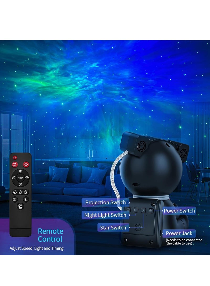 Astronaut Galaxy Projector, Durable Nebula Night Light, Portable LED Space Galaxy Lamp, Star Projector With Timer And Remote For Kids, Adults, Room Decor, (1pc, White)  - Image 3