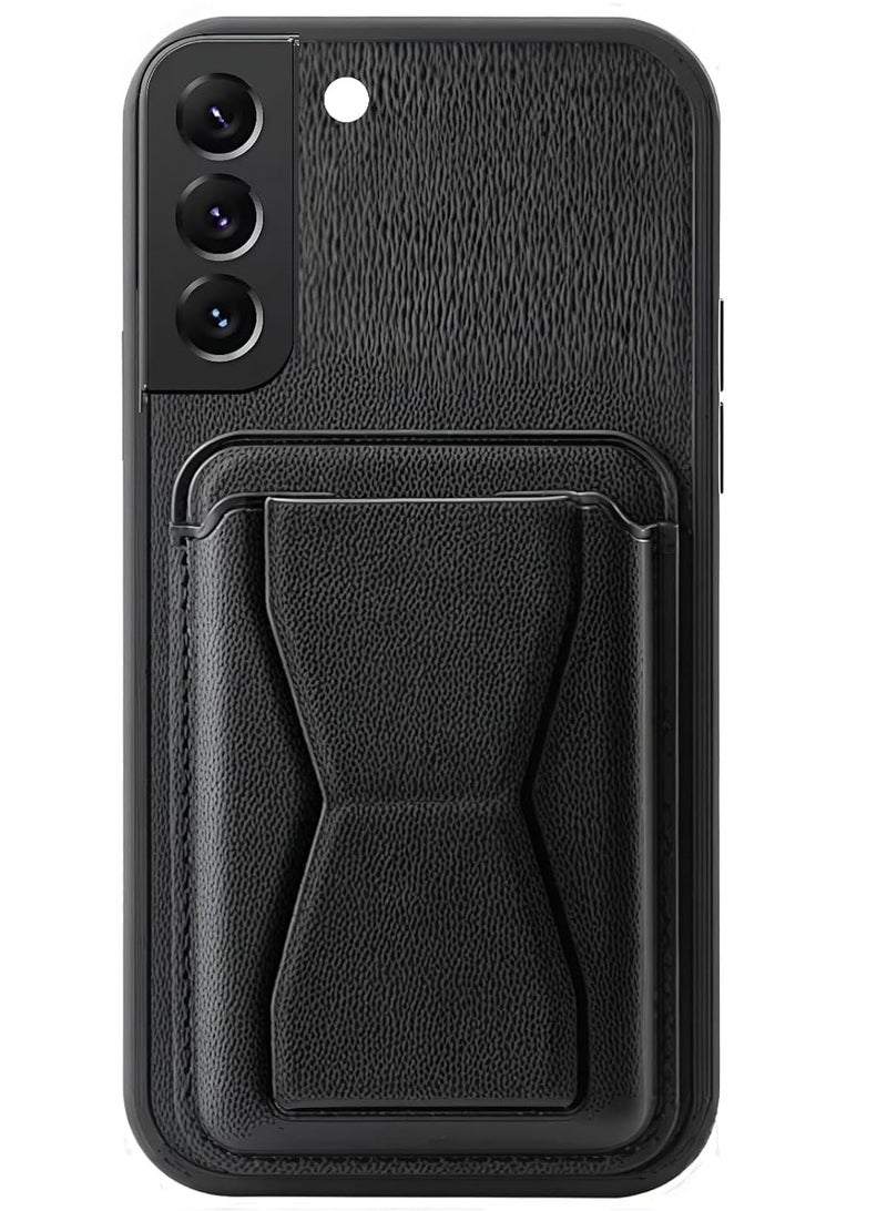 Leather Case Compatible for SAMSUNG S21 fe Shockproof Leather Back Card Storage & case built-in Stand PU leather for a stylish look, comfortable grip