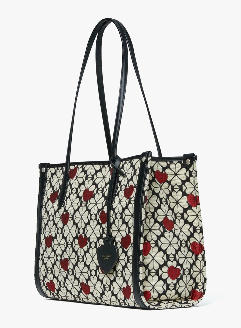 كيت سبيد حقيبة كيت سبيد فلاور جاكار هارتس ماركت متوسطة الحجم - Image 2