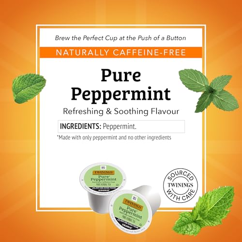 Twinings Pure Peppermint Herbal Tea KCup Pods for Keurig 24 Count Pack of 1 Made with 100 Pure Peppermint Naturally CaffeineFree Enjoy Hot or Iced - Image 5