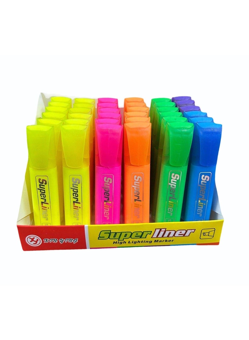 Spot Liner Highlighter Pen Set – 36 Fluorescent Colors - Image 1