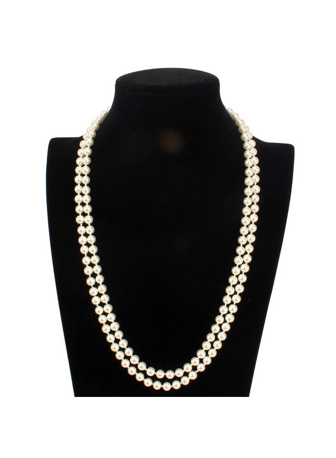 KOSMOS-LI Flapper Pearls 1920s Faux Pearls Pendants Long Fake Pearls Necklace 58"(1piece) for Women Jewelry - Image 3