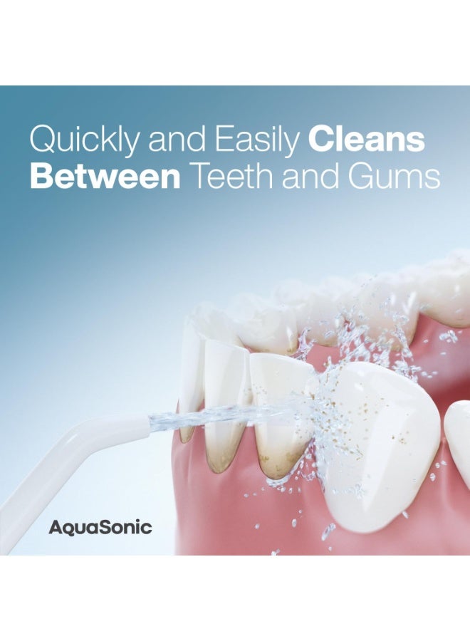 AquaSonic Aqua Flosser - Cordless Rechargeable Water Flosser for Teeth - Waterproof, Portable Oral Irrigator for Dental Cleaning with 5 Jet Tips – Braces Home Travel - Image 2