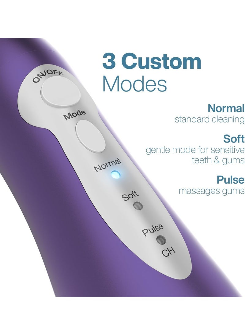AquaSonic Aqua Flosser - Cordless Rechargeable Water Flosser for Teeth - Waterproof, Portable Oral Irrigator for Dental Cleaning with 5 Jet Tips – Braces Home Travel - Image 4