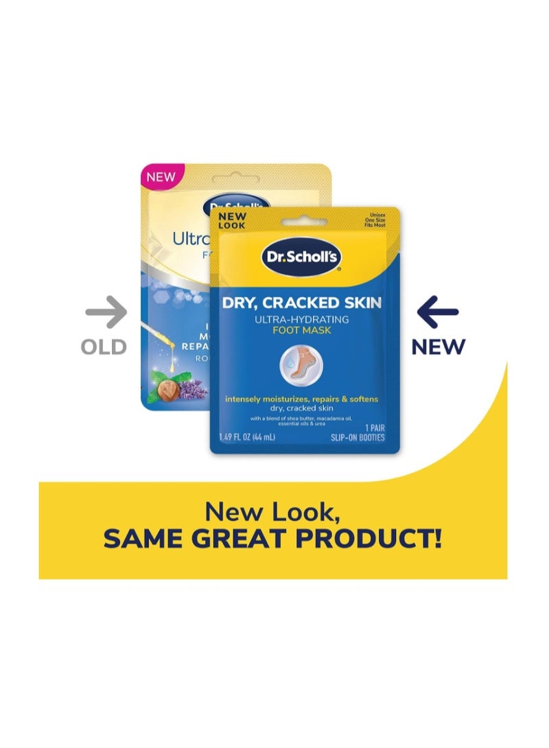 Dr. Scholl's Dr. Scholl’s Dry & Cracked Skin Ultra -  Hydrating Foot Mask 44ml – 1 Pair | Intensive Moisturizing & Softening Care for Dry, Cracked Feet - Image 5