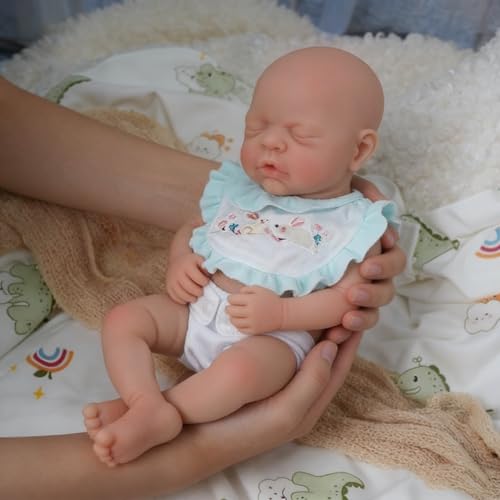 Mire & Mire Mire  Mire Reborn Baby Dolls 12 Boy Micro Preemie Full Body Silicone Baby Doll RealisticNewborn Baby Dolls That Look Real Sleeping Baby Doll 3 - Image 5