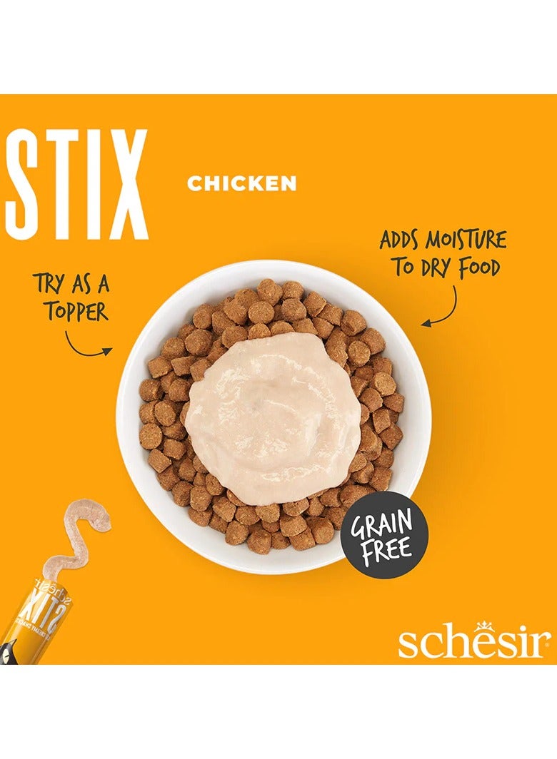 شيسر مجموعة من 2 ستيكس سناك سائل بنكهة الدجاج الكريمي 12×15 جم - Image 3