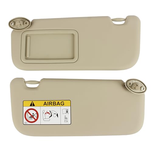 PEVAST [2014-2022 Toyota Vios/Yaris/Yarisativ Sedan/Hatch] Sun Visor Set Driver Left - OEM 74320-BZC61-E0 & 74310-BZC71-E0 - Direct Fit Replacement (Yaris 14-22 Left) - Image 2