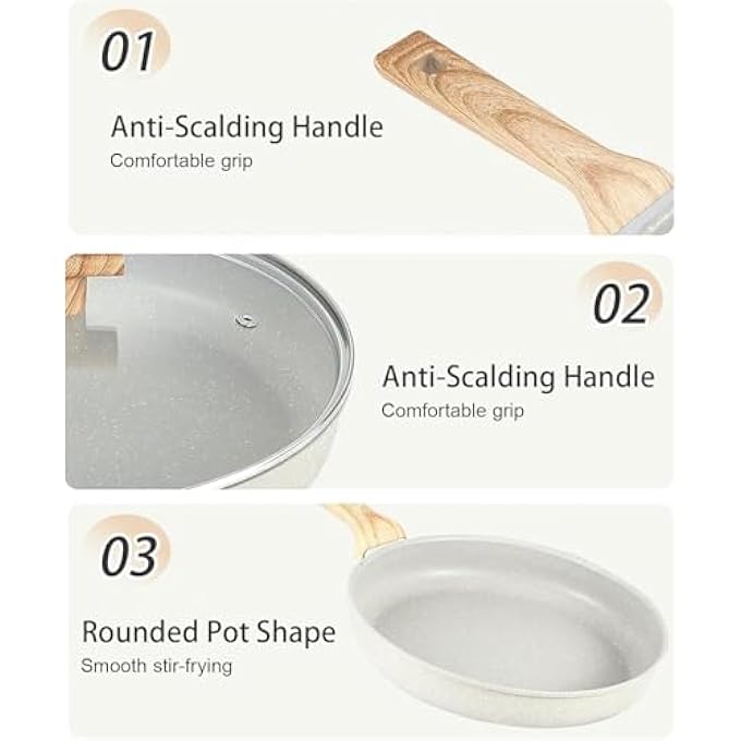Zarmanuae Japanese Omelette Pan Egg Pan Tamagoyaki Nonstick Egg Frying Pan Healthy Granite Egg Skillet For Breakfast Pfoa  Ptfes Free Suitable For Gas Stove  Induction Cookware 28Cm - Image 5