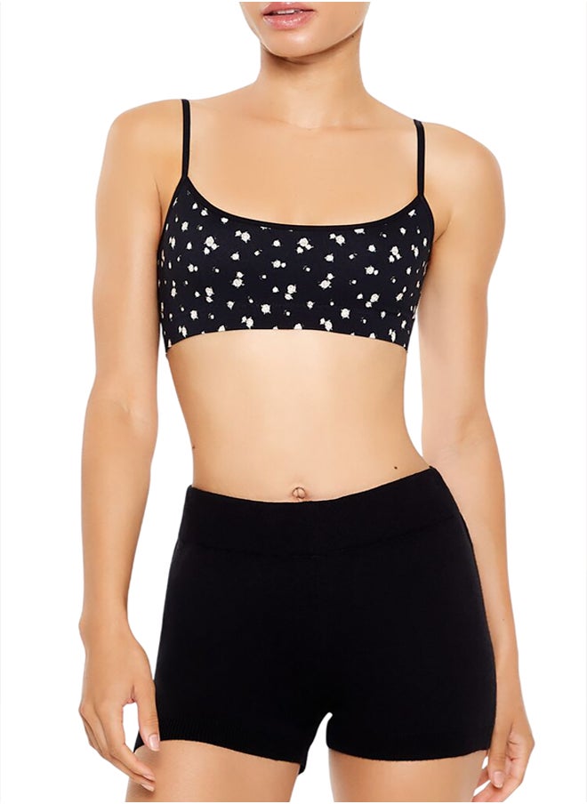FOREVER 21 - Seamless Rose Print Bralette - Image 1