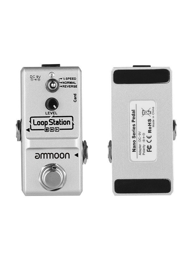 ammoon Loop Station Mini Guitar Looper Effect Pedal 10 Minutes Recording Time 3 Working Modes True Bypass Full Metal Shell With 1Gb Memory Card  - Image 3