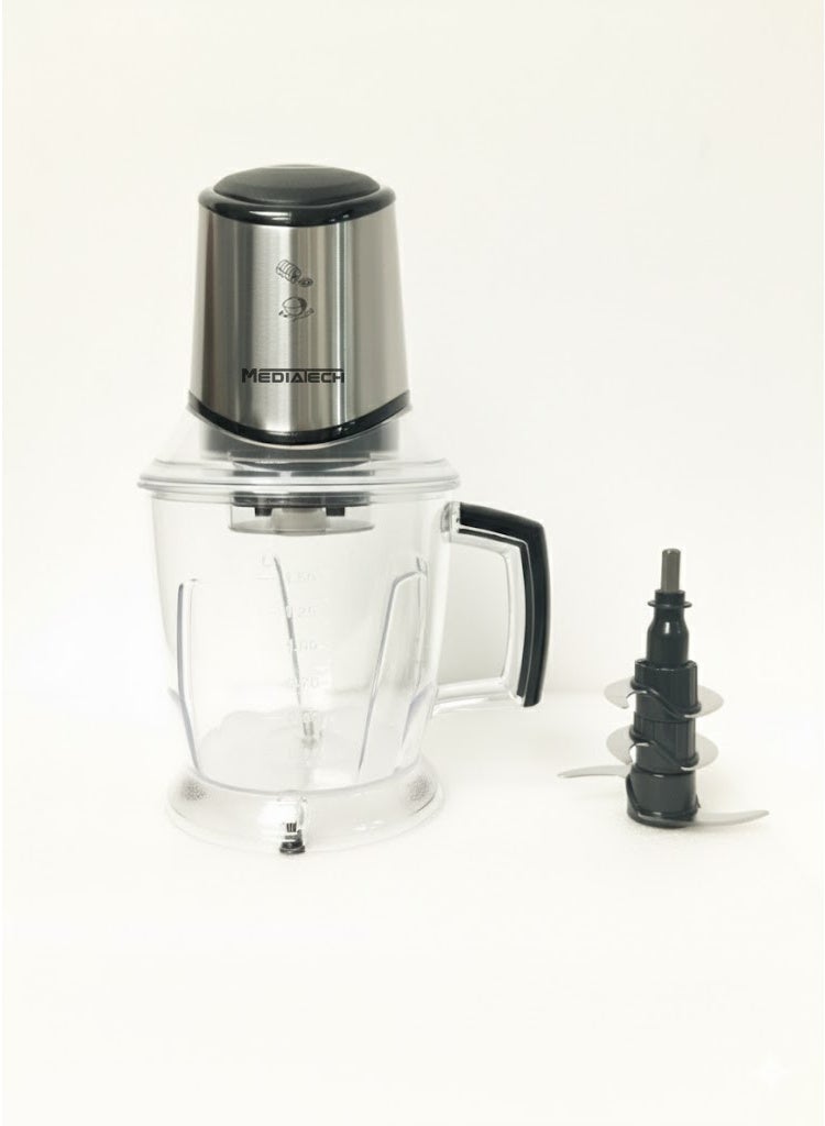 Mediatech Steel CUTChopper, 700 Watt,Copper Motor, 1.5 Liters Capacity Bowl ,6  Durable Stainless Steel Blades- MTCR45 - Image 3