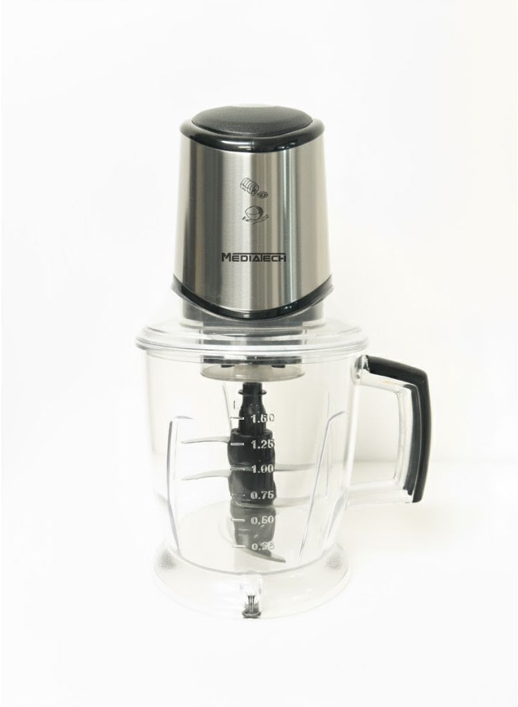 Mediatech Steel CUTChopper, 700 Watt,Copper Motor, 1.5 Liters Capacity Bowl ,6  Durable Stainless Steel Blades- MTCR45 - Image 1