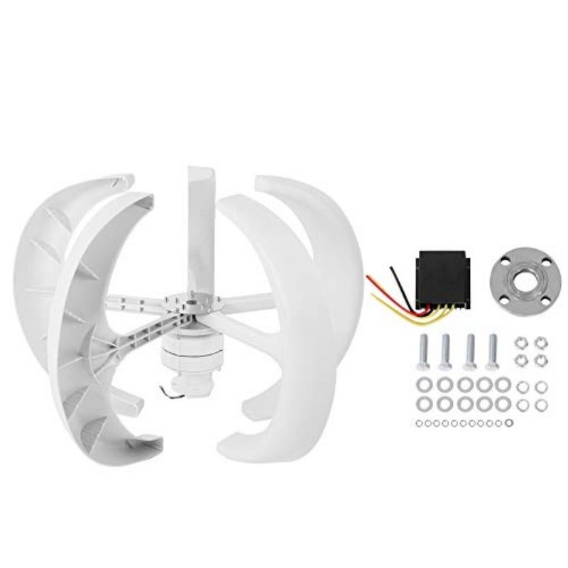 600W Vertical Wind Turbine Generator Kit for DC12V Power Supply Idl for Off-Grid Electricity Production Reliable Energy Source for Lanterns and Small Devices Ftures Low Noise Operation Waterproof and Sand-Resistant Design for Outdoor Use - Image 1