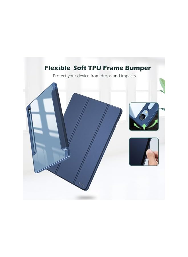 Procases For Galaxy Tab S9 Fe 5G 10.9 Inch Tab S9 Case 11 Inch 2023 Slim Stand Hard Back Shell Protective Smart Cover Case For Galaxy Tab S9 Fe S9 Tablet Sm X510 X710 Navy - Image 4