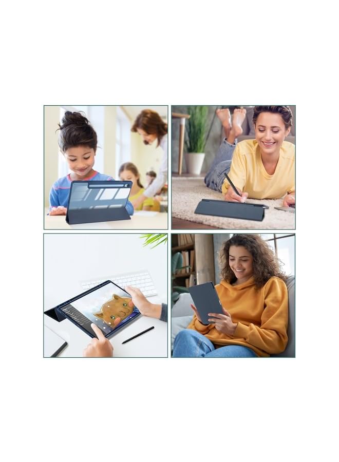 Procases For Galaxy Tab S9 Fe 5G 10.9 Inch Tab S9 Case 11 Inch 2023 Slim Stand Hard Back Shell Protective Smart Cover Case For Galaxy Tab S9 Fe S9 Tablet Sm X510 X710 Navy - Image 5