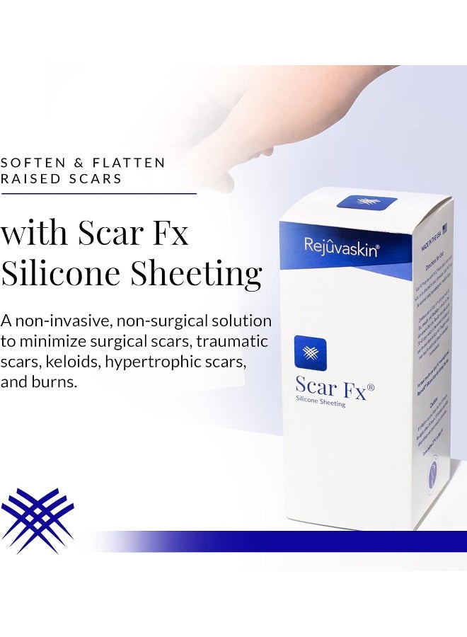 Rejuvaskin Scar Fx Silicone Sheeting - 1" x 22" - 100% Healthcare Grade Silicone - Physician Recommended - Image 5