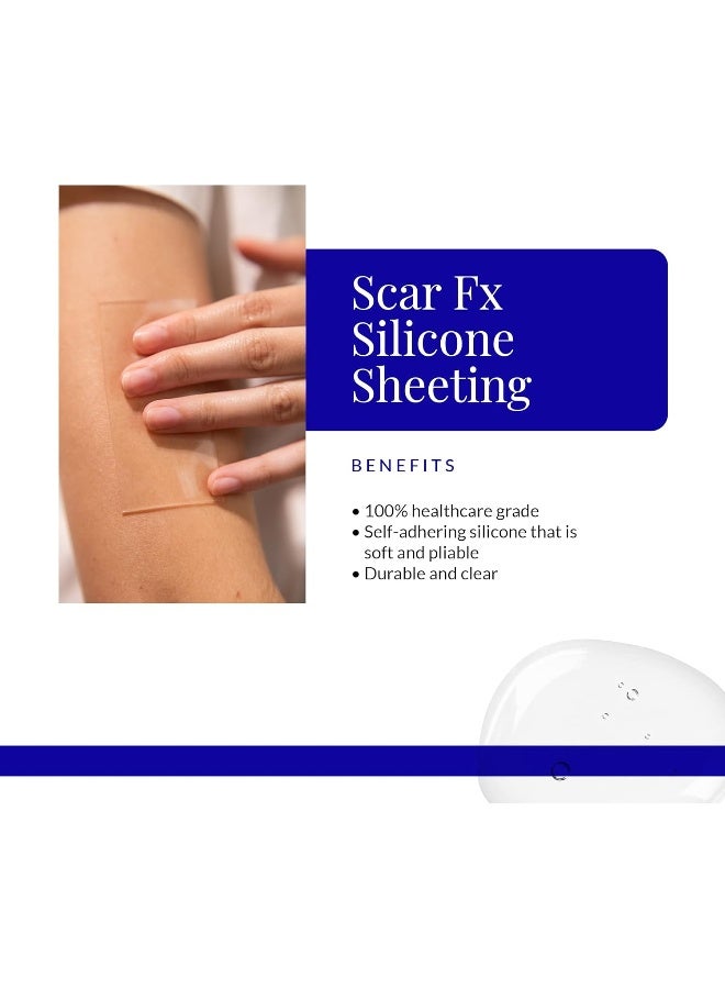 Rejuvaskin Scar Fx Silicone Sheeting - 1" x 22" - 100% Healthcare Grade Silicone - Physician Recommended - Image 2