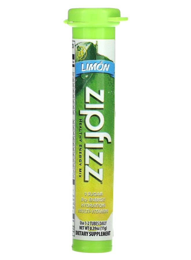 Zipfizz Healthy Energy Mix with Vitamin B12 Limon 20 Tubes 0.39 oz (11 g) Each - Image 2