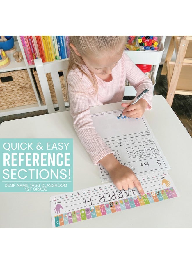Hadley Designs 25 Colorful Desk Name Plates for Classroom - Classroom Name Tags for Desk, Desk Name Tags for Classroom, Student Name Tags for Desks, Student Name Plates for Desks Classroom, Name Plate for Desk Kids  - Image 4