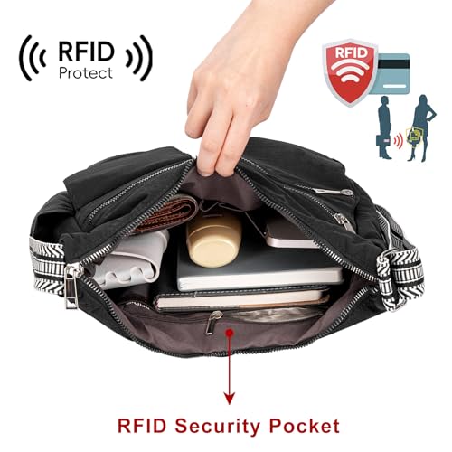 CLUCI Travel Purses for Women, Waterproof Nylon Crossbody Bags for Woman Trendy, Anti Theft Shoulder Handbags for Ladies - Image 3