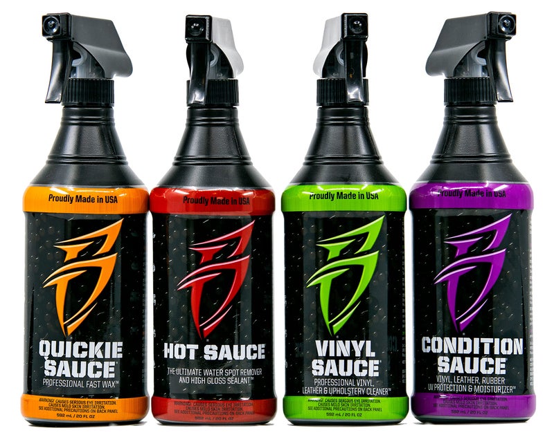 Boat Bling Bling Sauce Boat Cleaning & Detailing Kit for Marine and Automotive, 4-Pack, 20 oz Each - Image 1