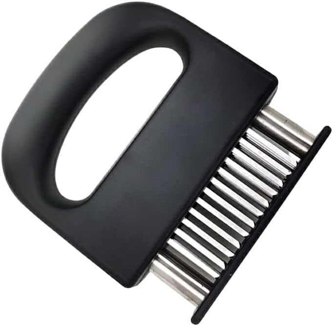 MYTHOS Meat Tenderizer with 48 Stainless Steel Ultra Sharp Needle Blades Heavy Duty Cooking Machine for Tenderizing Beef, Turkey, Chicken, Steak, Veal, Pork, Fish etc - Image 1