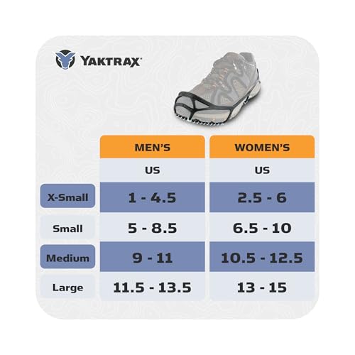 Yaktrax أحذية يكتراكس للمشي على الثلج والجليد (زوج واحد)، صغير جداً، أسود - Image 4
