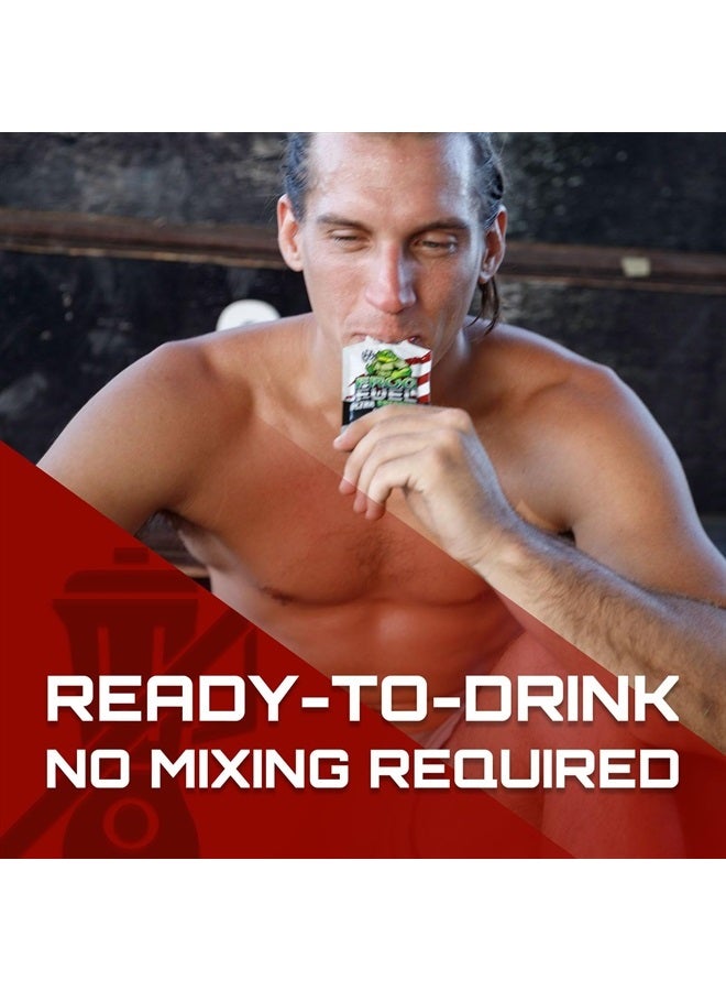 Frog Fuel Ultra Energized Pre Workout Shot & Energy Gel, 80mg Caffeine, 1500mg Beta Alanine, Electrolytes 8g Protein Nano-Hydrolyzed Grass Fed Collagen, 10g Carbs, Berry, 1.2 oz Packets, 24 Pack - Image 5