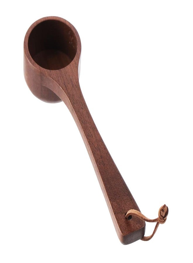 hobbyme ملعقة قهوة خشبية من خشب الجوز من هوبي مي بمقبض طويل، مغرفة قياس لحبوب البن، حبوب كاملة، مطحونة، أو شاي، أدوات مطبخ منزلية - 10 غرام - Image 1