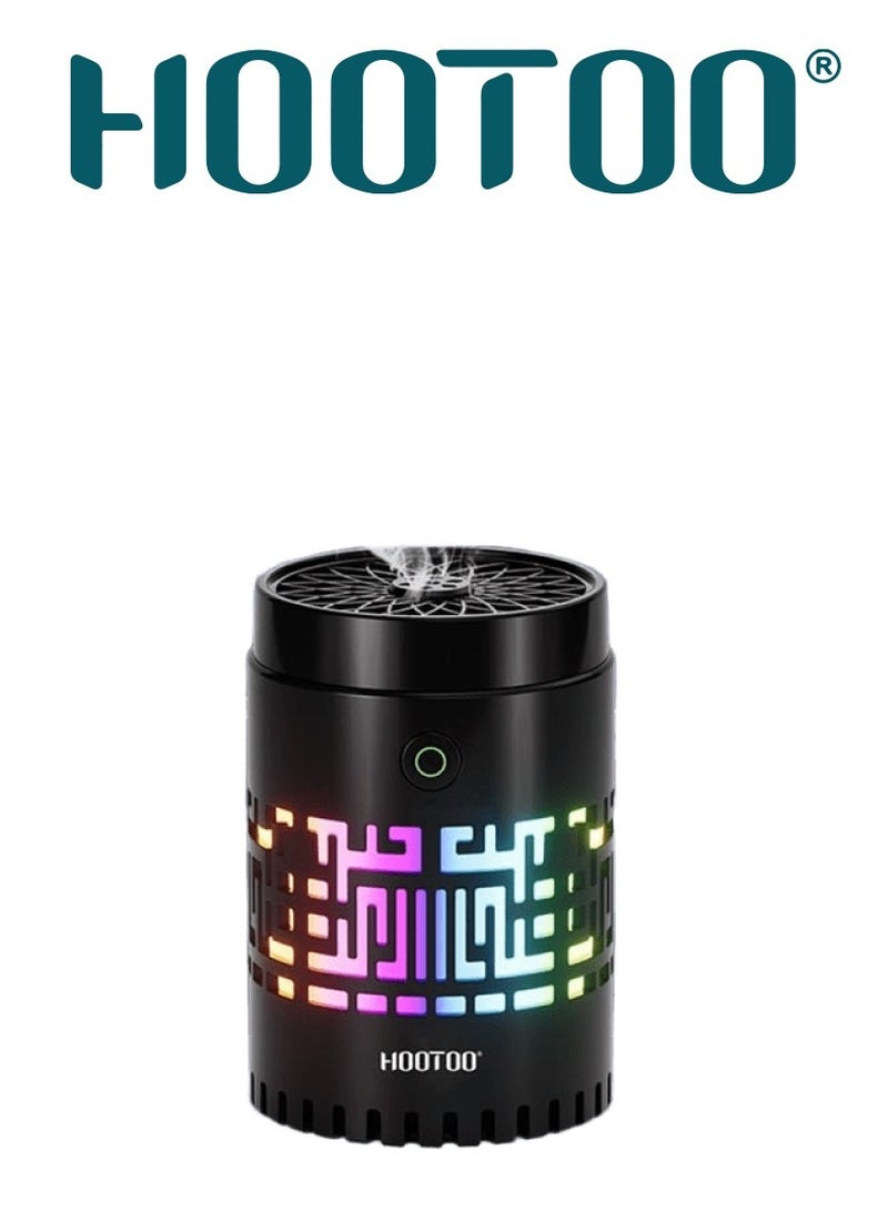 هوتو مبخرة الكترونية مع اضائة بريموت تحكم للاضاءه.مبخره بخور تعمل بالبطارية  - Image 2