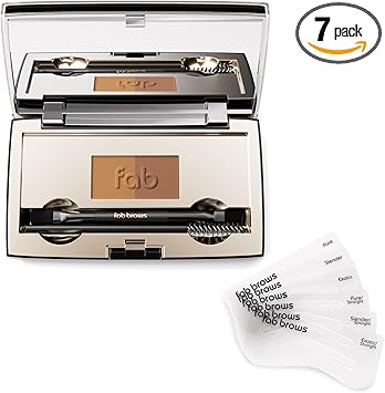 Fab Brows CNC cosmetic Fab Brows Duo Eyebrow Kit LightMedium Brown - Image 1