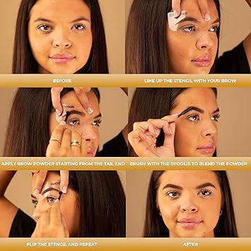 Fab Brows CNC cosmetic Fab Brows Duo Eyebrow Kit LightMedium Brown - Image 5