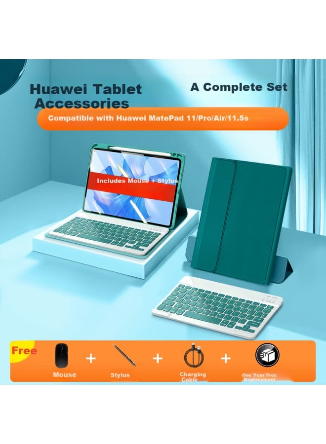 Suoying Compatible With Huawei Tablet Keyboard Matepad 11.5 Protective Case For 23 Models Standard/soft Light Version, Bluetooth Keyboard And Mouse Combo - Image 1
