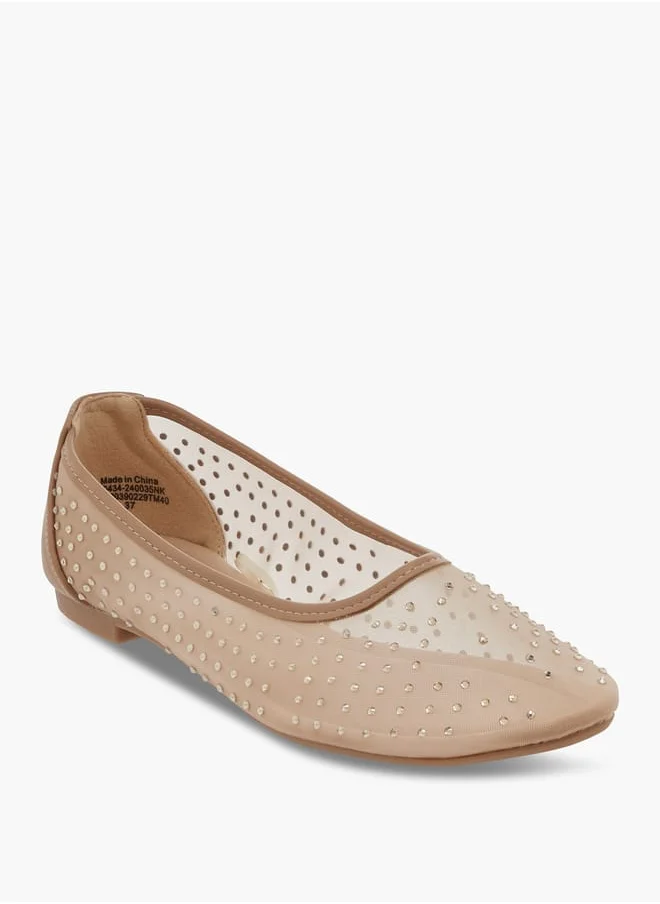 فلورا بيلا من شو إكسبرس Women Embellished Slip-On Ballerina Shoes