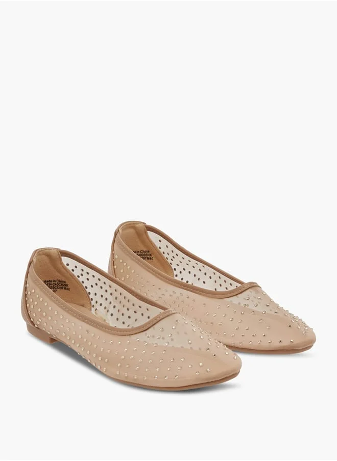 فلورا بيلا من شو إكسبرس Women Embellished Slip-On Ballerina Shoes